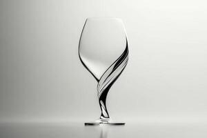 Elegant twist glass design showcasing modern craftsmanship and unique aesthetic in minimalist setting photo