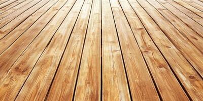 Wooden floor with rich grain patterns and warm tones, showcasing craftsmanship and natural beauty in interior design photo
