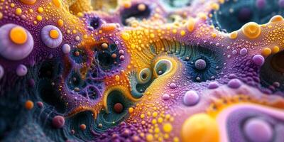 Colorful abstract pattern showcases vibrant shapes and textures in a captivating design inspired by natural formations photo