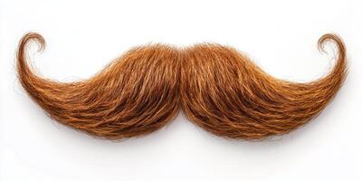 Creative and stylish reddish-brown mustache design perfect for playful themes and celebrations photo