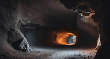 The Light at the End of the Tunnel. A Glimpse of Hope in the Darkness, Adventure Awaits photo