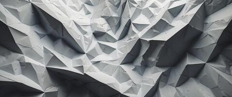 Abstract Geometric White Surface with Sharp Edges and Intersecting Planes, a Complex Texture. photo