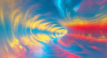 A colorful abstract image of a vortex photo