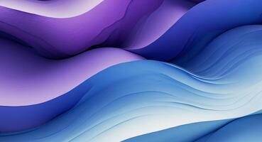 Abstract Waves of Purple and Blue, Fluid Gradient Background with Soft Texture photo