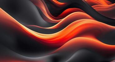 A black and red abstract background with waves photo
