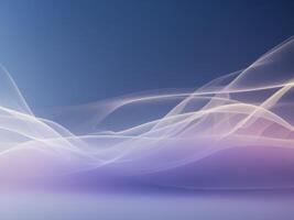 Ethereal Abstract. Gentle Curves and Dreamy Hues in a Gradient Landscape, Art Design. photo