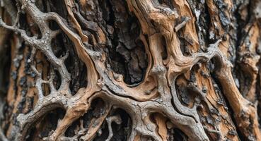 Close up of the bark of a tree photo