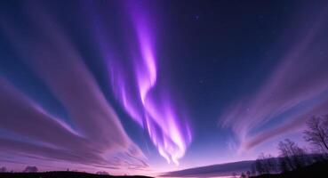 The aurora borealis is seen in the sky photo