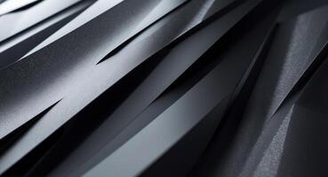 Abstract Dark Gray Pattern, Textured Surface with Sharp Geometric Edges, Modern Design photo