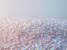 Sparkling Shimmer. A Sea of Holographic Glitter, Reflecting Light and Radiance. photo