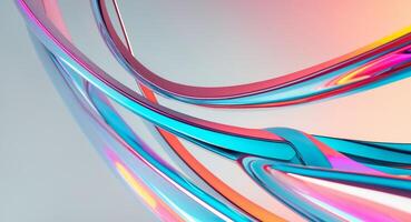 A colorful abstract background with a curved shape photo