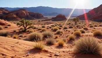 the colors of the desert intensify under the heat of the midday sun. photo