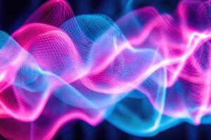 Abstract sound waves background photo
