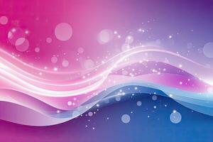 Abstract pink and blue waves wallpaper photo