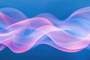 A pink and blue wave photo