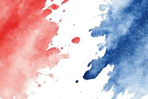 Watercolor paint splashes on a white background photo