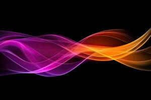 Abstract colorful wave background photo