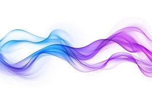Abstract blue and purple smoke wave background photo