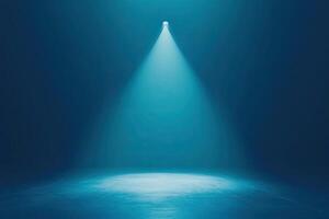 An empty room with a spotlight shining down on it photo