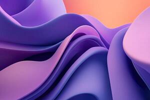 An abstract purple and orange background with a wave pattern photo
