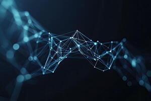 Abstract background of connected lines and dots photo