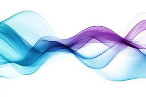 Abstract wave background with blue and purple colors photo