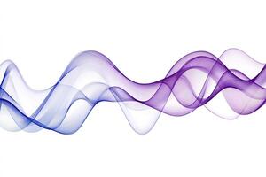 A wave of purple and blue waves on a white background photo