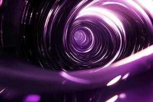 A purple vortex with a bright light in the center photo