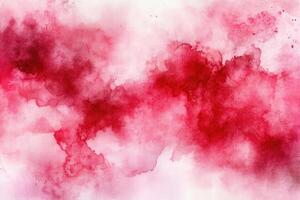 A red watercolor background with a white background photo