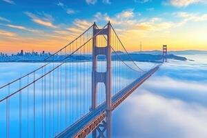 Golden gate bridge in san francisco, california, usa photo