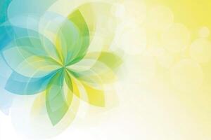 Abstract background with a yellow and blue flower photo