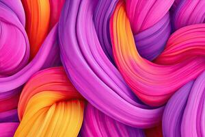 Colorful abstract background with wavy lines photo