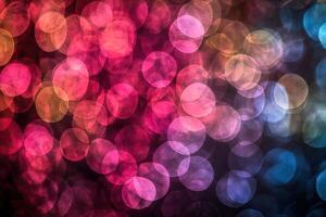 Colorful bokeh lights background photo