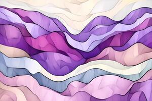Abstract purple and blue mountains background photo