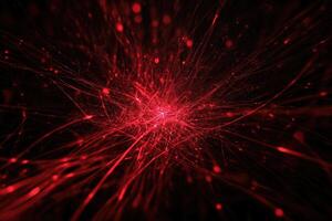 Abstract red light background with a black background photo