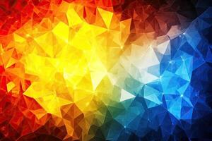 Abstract colorful background with triangles photo