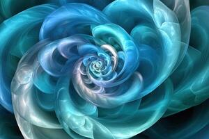 Blue swirls, abstract art, digital art, wallpaper photo