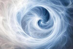 A blue swirl of smoke and light photo