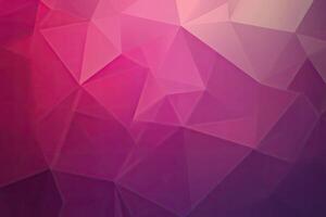 Abstract pink and purple background with triangles photo