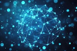 The brain is a network of connections photo