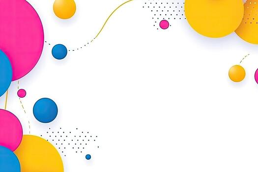 Colorful abstract background with dots and circles photo