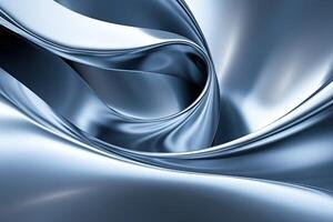 A blue and silver background with a swirl photo