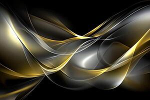 Gold and black abstract background photo