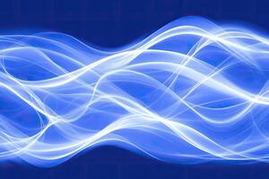 A blue wave with white lines on it photo