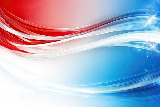 A red white and blue background with a wave pattern photo
