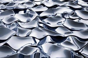 A large pile of shiny metal pieces photo