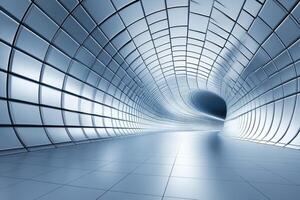 A tunnel with a light at the end photo