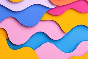 Colorful abstract background with waves and waves photo