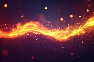 Fire and smoke on a dark background photo