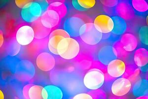 Colorful lights are shown in this image photo